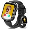 SWGOTA Nuovo 4G Smartwatch Bambini con Videochiamate & GPS, IP68 Impermeabile Smart Watch con SOS SMS Chat Vocale Modalità Scuola, Contapassi, Sveglia Monitoraggio del Sonno Regalo per Bambini e Bambine Nero