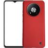 Generico Cover compatibile con ZTE Blade A73 5G 7160N DISPLAY schermo lcd 6.52 Copertura back custodia Protezione Gel Silicone TPU Morbida flessibile Soft Slim Case matte (Rosso)