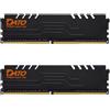 DATO 32GB RAM (16GBx2), DDR4 3200MHz con dissipatore di calore, PC4-25600 CL16 1.35V 288-Pin Non-ECC UDIMM, modulo di memoria desktop per gaming, Extreme Black