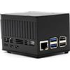 KKSB Cases Custodia KKSB HAT per Raspberry Pi 5 - Spazio per HAT Standard e NVMe HAT - Compatibile con Dissipatore Raspberry Pi 5 e Sistemi di Raffreddamento a Basso Profilo