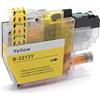 vhbw cartuccia d'inchiostro giallo compatibile con Brother DCP-J572DW, DCP-J770, DCP-J772DW, DCP-J774DW, MFC-J490, MFC-J491DW, MFC-J497DW stampante (compatibile, 7 ml + chip)