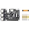 Waveshare PCIe to USB 3.2 Gen1 & M.2 HAT, Compatible with Raspberry Pi 5, Supports NVMe Protocol Solid State Drive, Expands 4-Ch USB 3.2 Ports, High-Speed Reading/Writing, HAT+ Standard