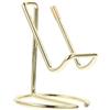 Angoily Supporto per Smartphone in Ferro Color Oro Resistente All'ossidazione Struttura senza Giunte per Scrivania Ufficio Notebook e Tablet