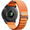 NotoCity Cinturino per Garmin Instinct 2X/2X Solar 50mm, 26mm Cinturino per Garmin Instinct 3 Solar/AMOLED 50mm, Nylon per Instinct 2X/3 Solar Tactial 50 mm Gancio a G Regolabile(Arancione)