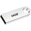 FHEDE Unità Flash USB 2.0 in Metallo,USB 64 GB Pen Drive 64GB Pennetta USB Flash Drive Memoria Stick 64gb,Chiavetta USB Argento 53 * 7 * 20mm