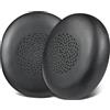 SOULWIT Cuscinetti Auricolari Pelle di Agnello Ricambio per Jabra Evolve2 75 PC Cuffie Senza Fili (Non compatibili con Evolve 75), Cuscinetti Auricolari con Schiuma Isolante dal Rumore - Nero