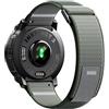 NotoCity Cinturino per Instinct 2X/2X Solar 50mm, 26mm Sportivo in Nylon Cinturino per Garmin Instinct 3 Solar/AMOLED 50mm, Instinct 2X/3 Solar Tactial 50 mm(Verde Militare)