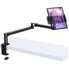 elitehood Supporto da scrivania per iPad, resistente, regolabile, per scrivania, letto, divano, braccio lungo per iPad con morsetto a C per iPad Pro 13/12,9, iPad Air Mini, tablet, monitor portatili e
