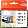 Nalifystic T789 Compatibili per EPS T7891 T7892 T7893 T7894 Cartucce d'inchiostro C13T789140 C13T789240 C13T789340 C13T789440 per EPS Workforce Pro WF-5110DW WF-5190DW WF-5620DWF WF-5690DWF