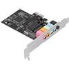 Topiky Scheda di Acquisizione Audio, Full-Duplex PCI-E5.1 Scheda Audio Surround a 6 Canali 48K Ampia Compatibilità Riduzione del Rumore Supporto Chip Audio Multicanale DLS per Desktop