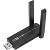 Annadue Adattatore USB WiFi 6 AX1800M, Adattatore di Rete Wireless MU-Mimo con Dual Band 5G/2.4G, Scheda di Rete Wireless USB 3.0 802.11ax per PC/Desktop/Laptop, Supporto 7/10/11