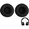 eModwey Cuscinetti di ricambio per le cuffie JBL Tune T500BT, T450BT, 510BT, E40BT, cuscinetti in memory foam da 70 mm, in ecopelle, neri, comfort e isolamento acustico