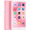 Fanvace Lettore MP3 con WiFi Bluetooth, schermo touch IPS da 4,02 pollici, lettore musicale per bambini, lettore MP4 Android con Spotify, Audible, Amazon Music, Deezer, Play Store (rosa)