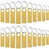 WOOOLKEN Chiavetta USB Mini da 32GB, 20 Pezzi, Impermeabile, 32 GB, USB, in Metallo, Confezione da 20 Pezzi Pen Drive (oro)
