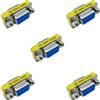 iYueMps 5pcs DB9 cambio di genere D-Sub seriale RS232 9 pin femmina a femmina adattatore cambio di genere da convertitore (da femmina a femmina)