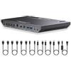 v AV Access AV Access KVM Switch 1 Monitor 4 computer (3 desktop e 1 laptop), ricarica rapida USB C per laptop, display HDMI 4K@60hz, 2xUSB 3.0, EDID, Hotkey o telecomando IR, per 4 PC Condividi 1 tastiera e