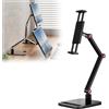 KAHCOP Supporto da scrivania portatile per monitor da 12-17,3 pollici, supporto universale da 16 pollici, supporto espandibile per schermo VESA, portata 1,5 kg