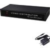 Uhppote - Splitter/distributore/amplificatore video HD AHD/CVI/TVI, con connettore coassiale BNC