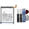 Generico Batteria di ricambio originale per Samsung Galaxy S22 Ultra S908B/DS S908B EB-BS908ABY 5000mAh 4855mAh con attrezzi per il montaggio