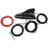 Vecys DAB DAB + Antenna per Auto Pinna di Squalo FM/AM GPS Antenna per Tetto Auto Amplificatore di Segnale Adattatore SMB a SMA a DIN 5m Cavo di Prolunga RG174 per Auto Radio Digitale DAB