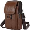 Hwtcjx Porta Cellulare Da Cintura, Portatelefono da Cinta, Borsello Telefono,Caffè | Borsa da Uomo per Cellulari, Custodia Cellulare Telefono, Marsupio da Telefono, Sacchetto da Cintura, 12 x 4 x 19.5 cm