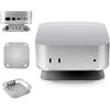Generico Per Mac Mini M4 Base di Dissipazione del Calore in Lega di Alluminio per Supporto da Tavolo, Accessori per Supporto di Raffreddamento Portatile per PC Mini M4 Pro.