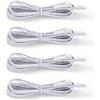 Leikedun 4 cavi di prolunga flessibili per illuminazione a LED con mini spina da 2 m, 2 poli, cavo di collegamento per illuminazione armadio, lampada da cucina