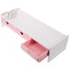 Operitacx Supporto per Monitor Organizer e Rialzo per Schermo Computer, Struttura in PVC Resistente, Compatto Salvaspazio, per Ufficio e Studenti