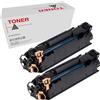 Genérico Confezione da 2 cartucce toner nero compatibili con HP CF283X (83X) di alta qualità per LaserJet Pro MFP M225, HP LaserJet Pro M 201