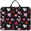 Hnnkloy Cuori Rosa e Cuori Rossi, Custodia per laptop da 14 pollici, borsa per notebook, custodia per laptop, valigetta con maniglia