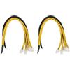 Mengmen 2Pack 6Pin Connettore Server Cavo di Alimentazione PCIe per Antminer S9 S9I Z9 per P3 P5 Supporto Minatore PSU Cavo