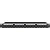 INTELLINET NETWORK SOLUTIONS Intellinet 721035 Pannello Patch UTP 24 Posti RJ45 Cat.6 con Barra Gestione Cavi Nero