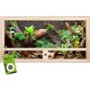 REPITERRA Terrario per lucertole di serpenti gechi - ventilazione laterale 60x30x30x30 cm - rettili