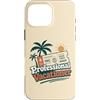 Vacation Beach Days Custodia per iPhone 16 Pro Max Vacanziere professionista Viaggio Spiaggia Palme Sole