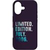 Birthday Gift Limited Edition July 2006 Custodia per iPhone 17 Edizione Limitata Luglio 2006 Retro Vintage 2006