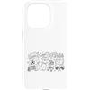 Soccer Doodle Art Custodia per iPhone 15 Pro Calcio Calcio Giorno Doodle Giocatore Fan