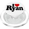 LOVE OF RYAN HEART APPAREL T-shirt con nome personalizzato I Love Ryan PopSockets PopGrip per MagSafe