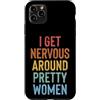 Timido Introverso Ansioso Impacciato Sin Custodia per iPhone 11 Pro Max I Get Nervous Around Pretty Women