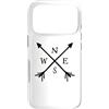 Fun Designs Custodia per iPhone 17 Pro Bussola frecce Nord Sud Est Ovest Avvent
