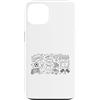 Soccer Doodle Art Custodia per iPhone 13 Calcio Calcio Giorno Doodle Giocatore Fan
