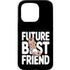Cute Future Friend Baby Brother Custodia per iPhone 15 Pro Futuro migliore amico carino baby shower annuncio