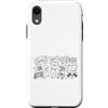 Soccer Doodle Art Custodia per iPhone XR Calcio Calcio Giorno Doodle Giocatore Fan