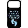 Cute Blue New Mother Custodia per iPhone 17 Pro Max Carino blu nuovo regalo mamma bambino bambino piedi