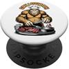 Grandio Design Cook Chef BBQ Grill Cooki Bigfoot BBQ Grillsquatch Sasquatch Barbecue Grill Chef PopSockets PopGrip Adesivo