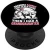 Grandmother Granddaughter Apparels Grand Nonna I used to be in charge then I Had A Granddaughter PopSockets PopGrip Adesivo