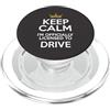Keep Calm Licensed To Drive Funny New Dr Keep Calm I'm Licenza ufficiale per la patente di guida PopSockets PopGrip per MagSafe