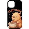 Pottery Capybara Outfit Custodia per iPhone 12 mini Divertente costume Clay Vibes per gli amanti di Potter e Capibara
