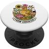 Farm Fowl Fashion Sassy Hen Farm Chick(it) Uova fresche Girasole PopSockets PopGrip Adesivo