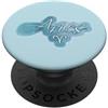 Sweet Zodiac & Coquette pastel Aesthetic Ariete Oroscopo Estetica Aqua Blu foglia di tè Zodiaco PopSockets PopGrip Adesivo