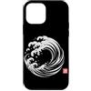 Japanese Kanji Art Apparel Custodia per iPhone 12 mini Arte minimalista giapponese Great Wave